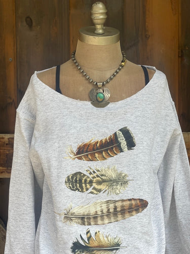 FEATHER Boho Sweatshirt